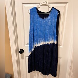 Swimsuits For All Blue Tie-Dye Cover Up